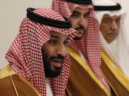 ولي العهد السعودي محمد بن سلمان في أوساكا، اليابان. 29 يونيو/حزيران 2019 (الصورة عبر غيتي إيماجز)