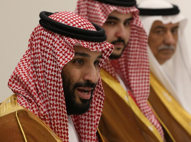 ولي العهد السعودي محمد بن سلمان في أوساكا، اليابان. 29 يونيو/حزيران 2019 (الصورة عبر غيتي إيماجز)