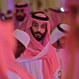 Saudi Crown Prince Mohammed bin Salman Al Saud at the Future Investment Initiative conference in Riyadh, Saudi Arabia on Oct. 24, 2018. (Photo via Giuseppe Cacace/AFP via Getty Images)