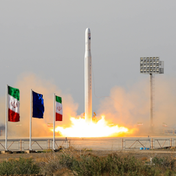 Iran launches the Noor satellite with the Qased space launch vehicle on Apr. 22, 2020 (Photo ovia IMA Media)