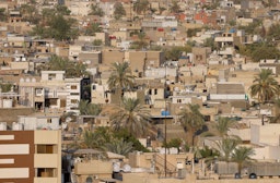 حي سكني في العاصمة العراقية بغداد. في 27 أغسطس/آب 2021. (الصورة عبر غيتي إيماجز)