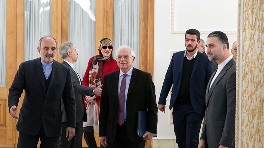 EU High Representative for Foreign Affairs and Security Policy Josep Borrell in Tehran, Iran on Feb. 3, 2020. (Photo by Foad Ashtari via Tasnim News Agency)