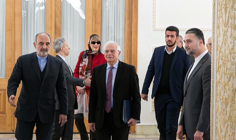 الممثل الأعلى للاتحاد الأوروبي للشؤون الخارجية والسياسة الأمنية جوزيب بوريل في طهران، إيران، 3 فبراير/ شباط 2020 (تصوير فؤاد أشتري عبر تسنيم نيوز)