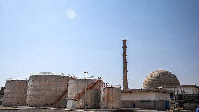 A view of IR40 Heavy Water reactor facility in Arak, Iran on Sept. 21, 2014. (Photo by Morteza Farajabadi via ISNA)
