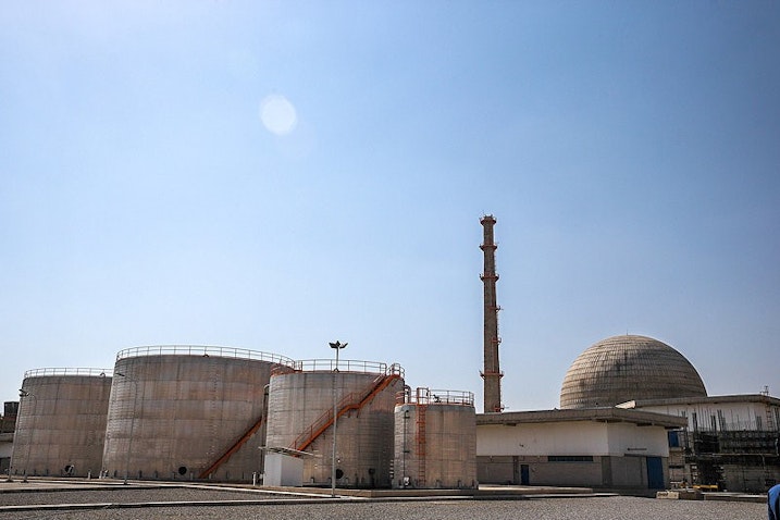 A view of IR40 Heavy Water reactor facility in Arak, Iran on Sept. 21, 2014. (Photo by Morteza Farajabadi via ISNA)