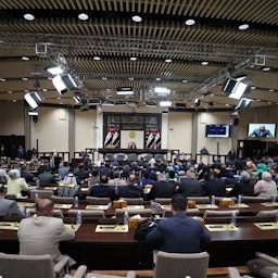 نواب عراقيون يحضرون جلسة برلمانية في بغداد في 23 يونيو/حزيران 2022 (المصدر: المكتب الإعلامي لرئيس مجلس النواب/ تويتر)