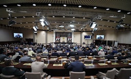نواب عراقيون يحضرون جلسة برلمانية في بغداد في 23 يونيو/حزيران 2022 (المصدر: المكتب الإعلامي لرئيس مجلس النواب/ تويتر)