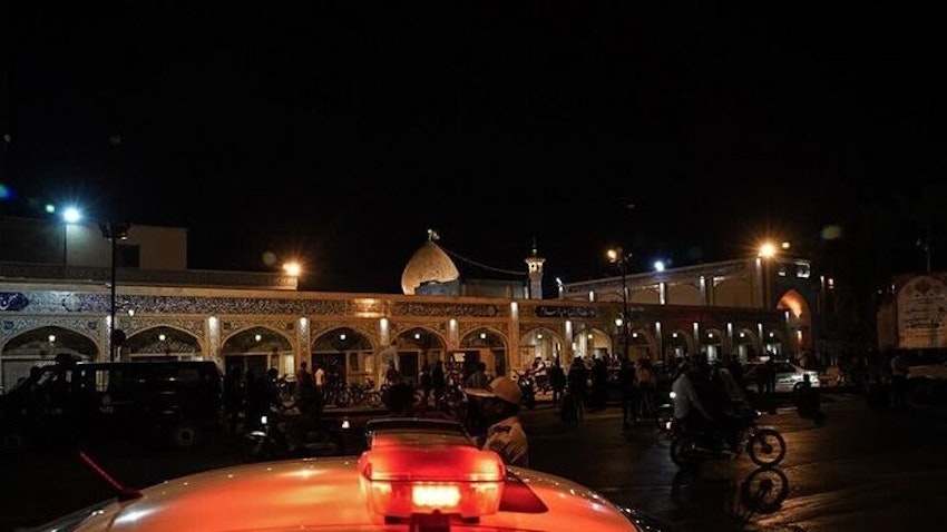 The Shahcheragh Shrine, a Shiite mausoleum in the city of Shiraz, was the scene of a deadly attack on Oct. 26, 2022. (Photo via Fars News Agency)