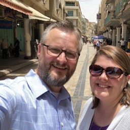 Slain US citizen Stephen Edward Troell pictured with his wife in Baghdad, Iraq on June 11, 2018. (Source: Stephentroell/Twitter)