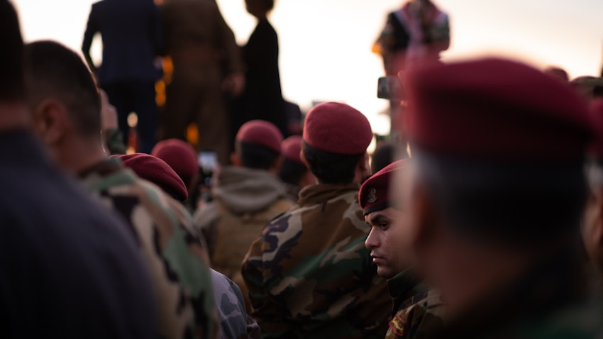 نیروهای پیشمرگه؛ کردستان عراق، ۳۰ اسفند ۱۳۹۹/ ۲۰ مارس ۲۰۲۱. (عکس از لوی میر کلنسی/ طریق آن‌اسپلش)