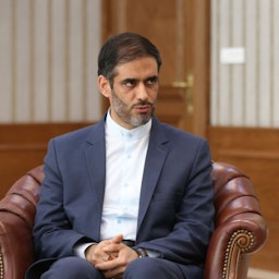 former secretary of Iran’s free zones zigh council Saeed Mohammad sits for an interview in Tehran, Iran on Feb. 10, 2020. (Photo by Mohammad Moheimani via Mehr News Agency