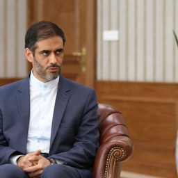 أمين السابق لمجلس زيغ المناطق الحرة الإيرانية سعيد محمد يجلس في مقابلة في طهران ، إيران ، 10 فبراير 2020. (الصورة عبر وكالة مهر للأنباء)