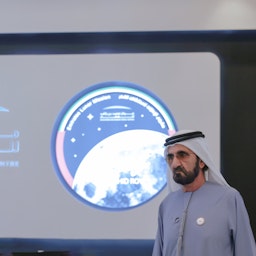 UAE Vice President Sheikh Mohammed bin Rashid Al Maktoum in Dubai on Dec. 11, 2022. (Handout photo via WAM)