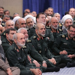 Senior Islamic Revolutionary Guard Corps (IRGC) commanders attend a meeting with Iran's supreme leader in Tehran, Iran on Oct. 2, 2019. (Photo via Iran's supreme leader's website)