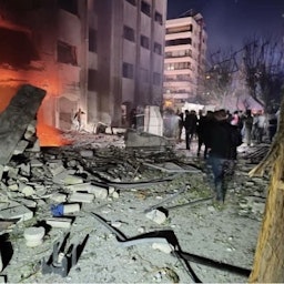 ضربت غارة إسرائيلية مزعومة حي كفرسوسة في دمشق، سوريا في 19 فبراير/شباط 2023. (المصدر: الوكالة العربية السورية للأنباء عبر تويتر)