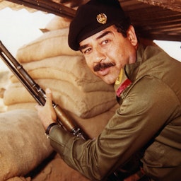تصویری از صدام حسین، رئیس‌جمهور اسبق و معدوم عراق؛ تاریخ عکس مشخص نیست. (عکس از خبرگزاری فرانسه/ گتی ایمیجز)