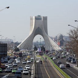 A view of Azadi Tower in Tehran, Iran on Jan. 18, 2016. (Photo via Getty Images)