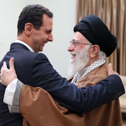Syrian President Bashar Al-Assad meets Iran's Supreme Leader Ayatollah Ali Khamenei in Tehran, Iran on Feb. 25, 2019. (Photo via Iran’s supreme leader’s website)