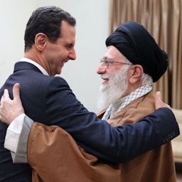 دیدار بشار اسد، رئیس‌جمهور سوریه، با آیت‌الله علی خامنه‌ای، رهبر ایران؛ تهران، ایران، ۶ اسفند ۱۳۹۷. (عکس از وبسایت رهبر  ایران)