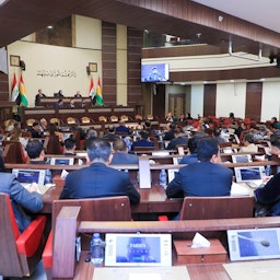 نواب يحضرون جلسة في برلمان كردستان العراق في أربيل. 17 مايو/أيار 2023 (الصورة عبر صفحة برلمان كردستان العراق عبر تويتر)
