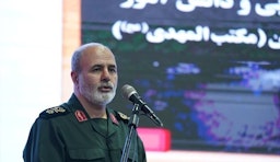 قائد القوات البحرية علي أكبر أحمديان في طهران، إيران. التاريخ غير معروف. (الصورة عبر وكالة تسنيم للأنباء)