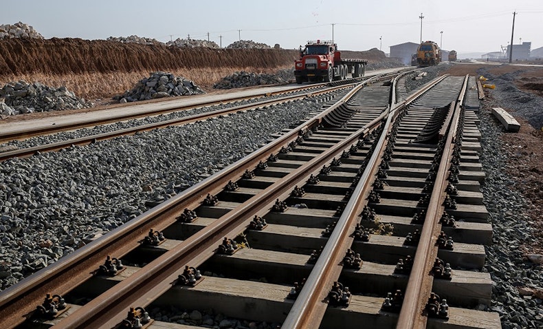 A railway project under construction in Kermanshah, Iran on Feb. 20, 2018. (Photo by Reza Rahimi via Young Journalists Club)