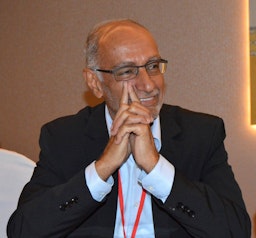 Emirati Professor of Political Science Abdulkhaleq Abdulla pictured at the launch of the first Arab Social Science Report in Algeria on June 17, 2016. (Source: theacss/Facebook)