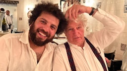 Saeed Roustaee and French director Jean-Jacques Annaud pictured on June 25, 2022. (Source: Saeed Roustaee/Instagram)