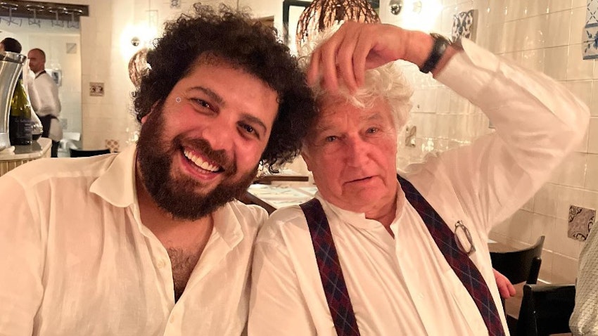 Saeed Roustaee and French director Jean-Jacques Annaud pictured on June 25, 2022. (Source: Saeed Roustaee/Instagram)