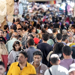 نمایی از بازار بزرگ تهران؛ ۱۴ شهریور ۱۴۰۲. (عکس از گتی ایمیجز)