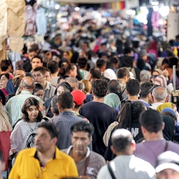 منظر عام لسوق طهران الكبير في 5 سبتمبر/أيلول 2023. (الصورة عبر غيتي إيماجز)