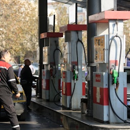 A view of an out of service gas station following a cyberattack on Iran's fuel supply system in Tehran, Iran on Dec. 18, 2023. (Photo via Getty Images)