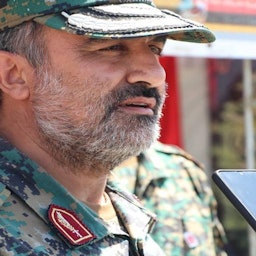 سید رضی موسوی، فرمانده نظامی ایران، در حال مصاحبه؛ ۱۷ شهریور ۱۳۹۹. (عکس از باشگاه خبرنگاران جوان)