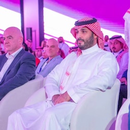 Saudi Crown Prince Mohammed bin Salman Al Saud at the launch of esports World Cup in Riyadh, Saudi Arabia on Oct. 23, 2023. (Photo via Saudi Press Agency)