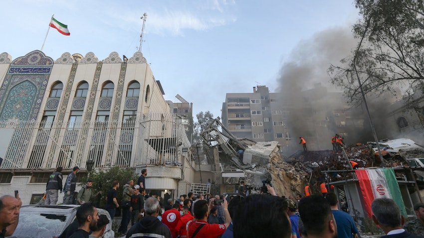 Israeli' attack on Damascus consulate sparks calls for action in Iran | Amwaj.media
