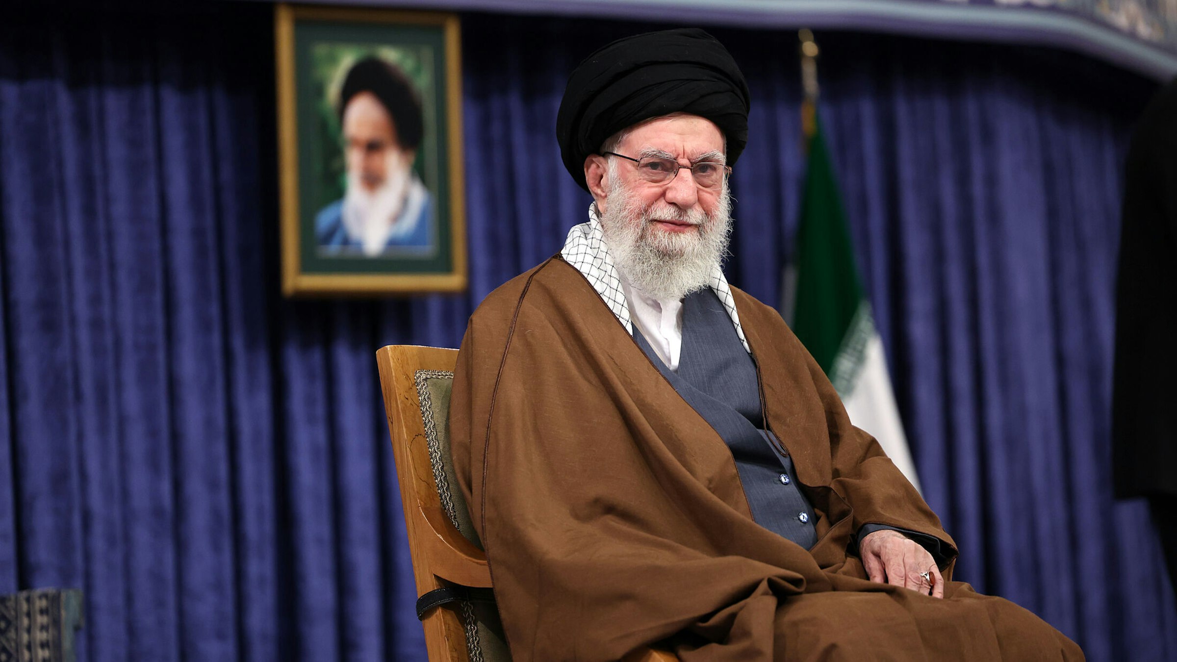 Khamenei Frame Amid rising pressure, Khamenei toughens stance against talks with Trump