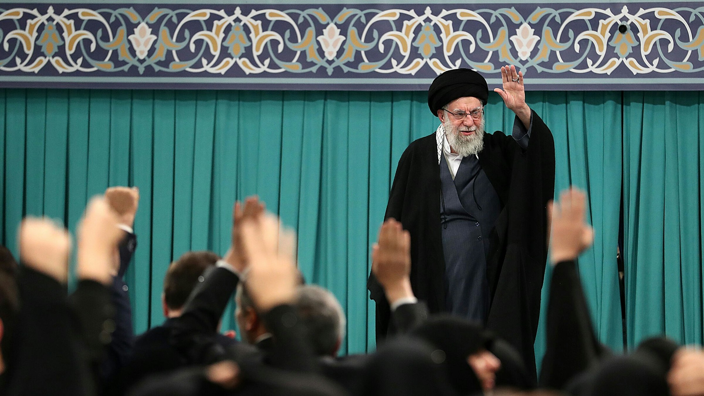 Khamenei Frame Amid tension with Trump, Khamenei displays defiance but aversion to war