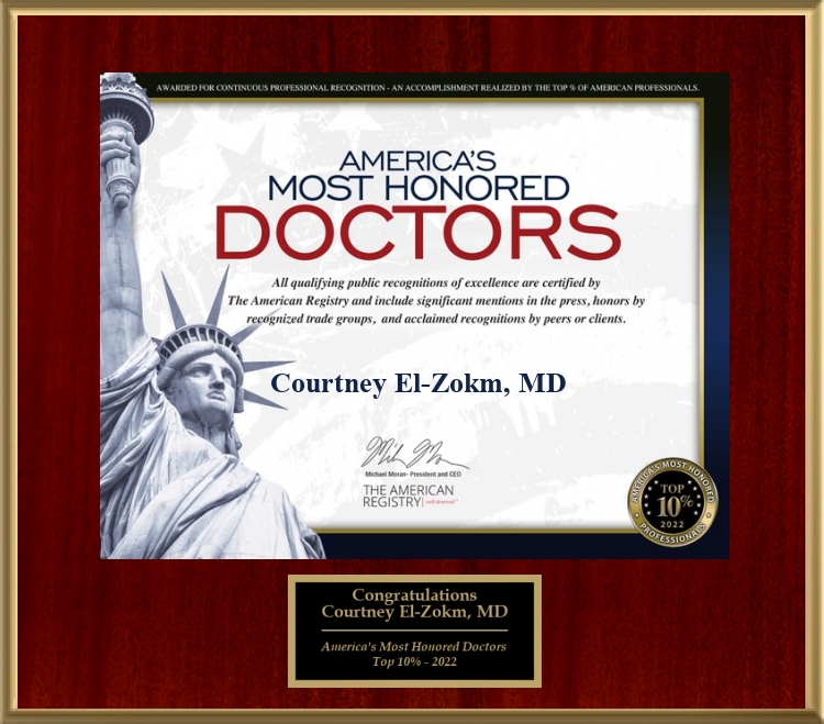 America's Most Honored Doctors award
