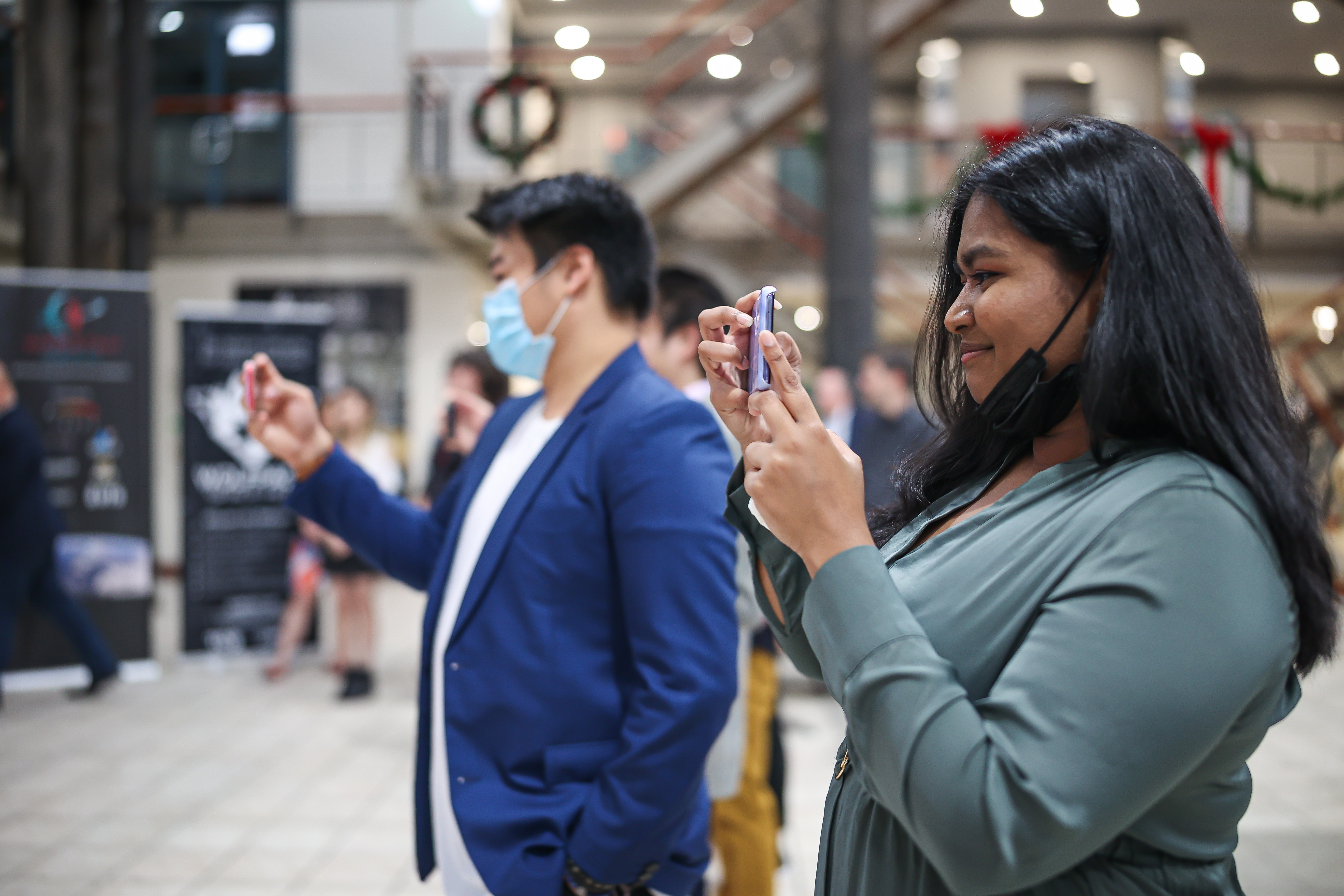 Our Electronics Engineer Harindi taking a few pictures!