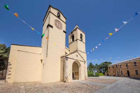 isili town church sardinia