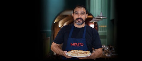 Davide Bonu e la sua pizza