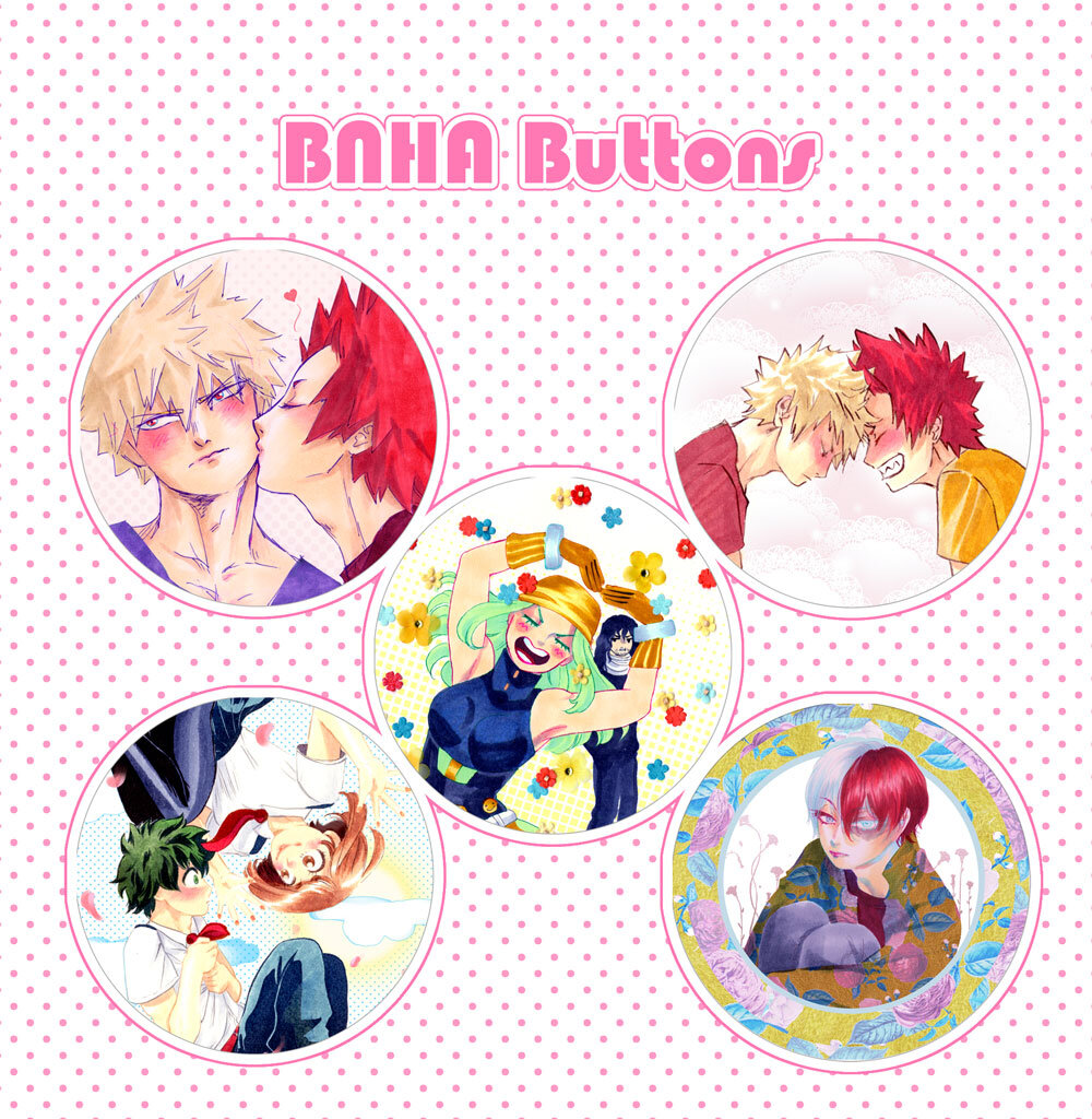 BNHA Buttons