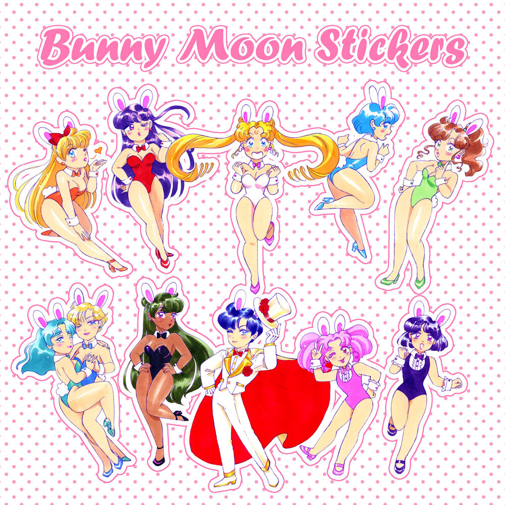 Bunny Moon Stickers