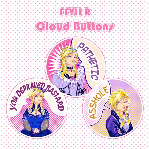 FFVII R Cloud Sticker Set