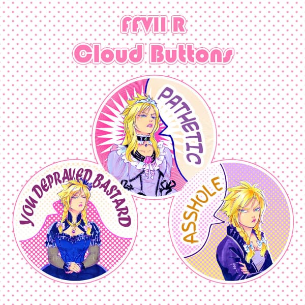 FFVII R Cloud Sticker Set