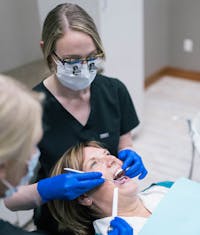 Patient Receiving Dental Work