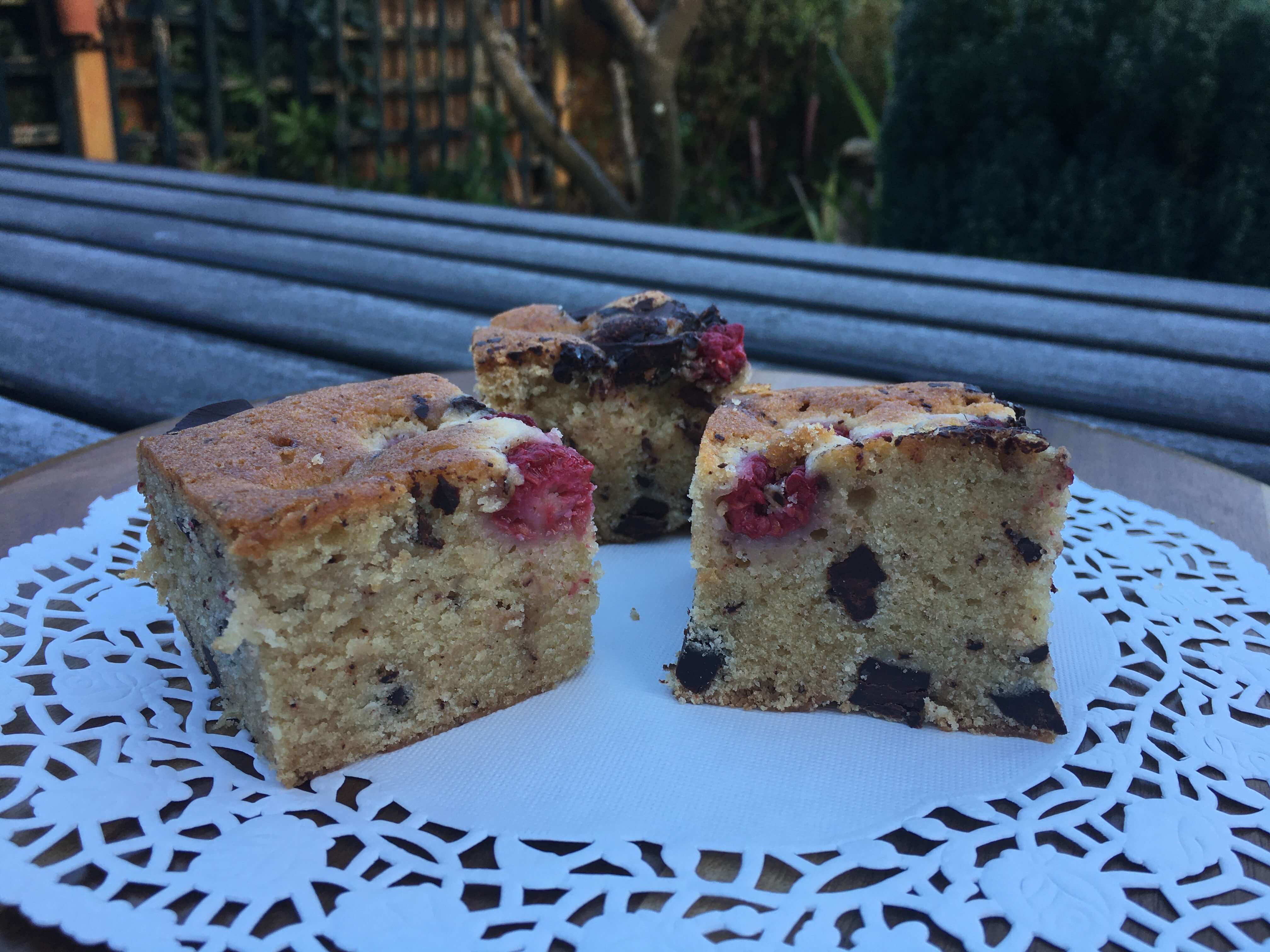 Raspberry almond chocolate vegan