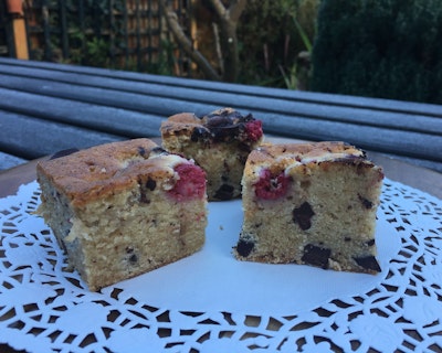 Raspberry almond chocolate vegan