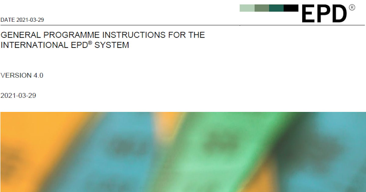 Ep Programme New version of the General Programme Instructions published! | EPD ...