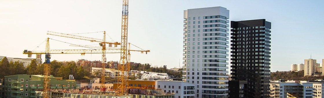 Building site in Stockholm, Sweden Building site in Stockholm, Sweden